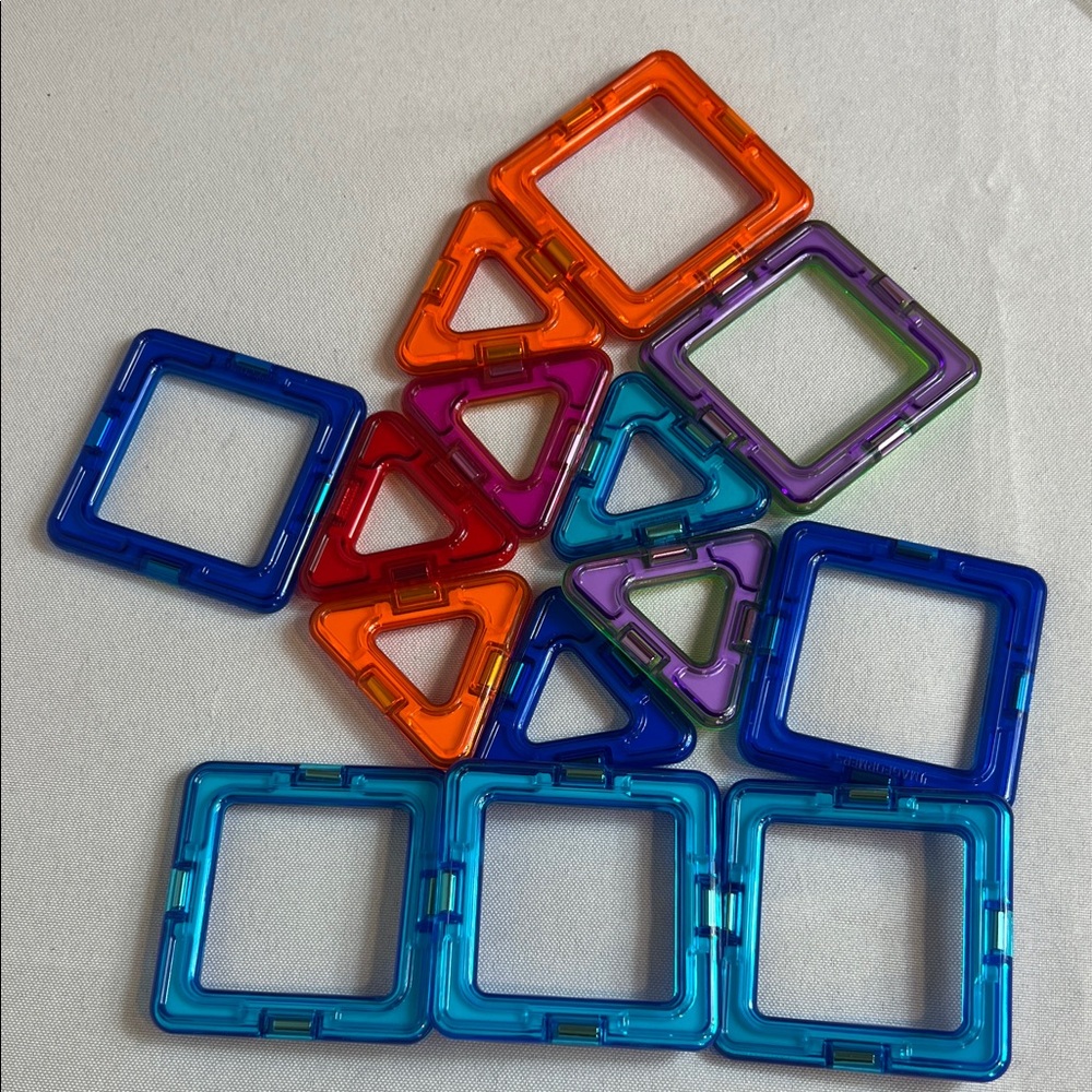Magformers Colorful Magnetic Building Tiles